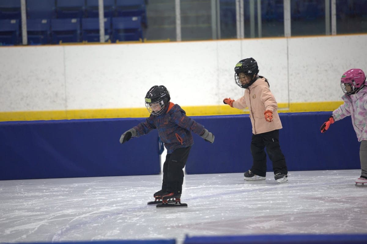 A Hamilton Speed Skating practice.